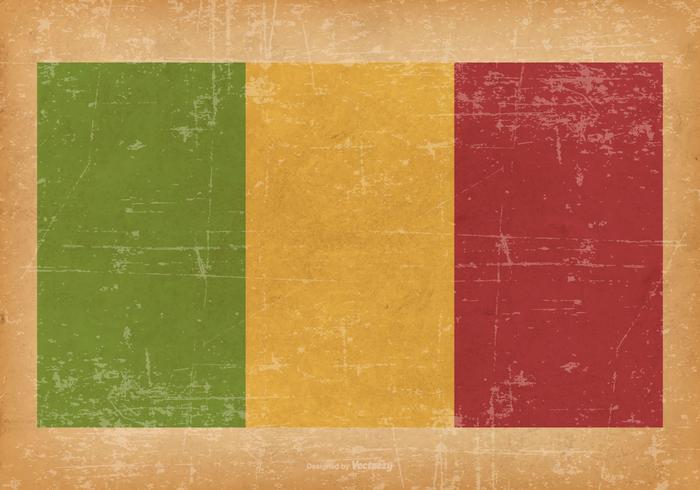 Grunge Flag of Mali vector