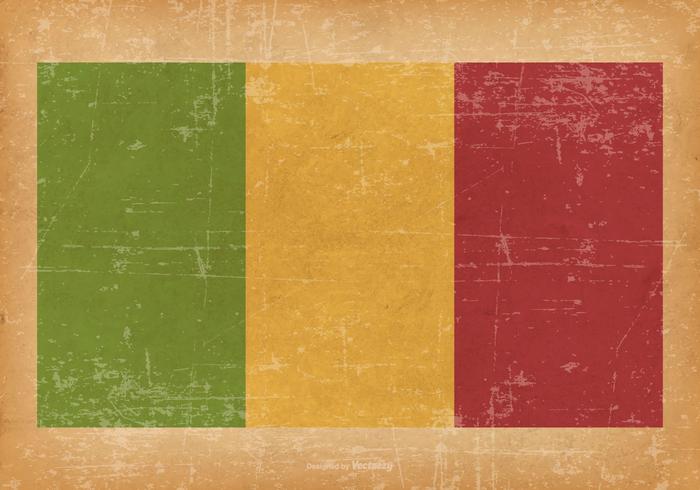 Grunge Flag of Mali vector