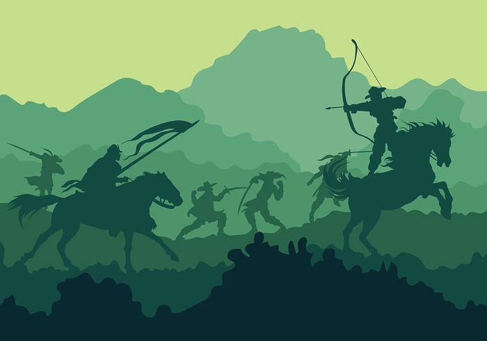 Cavalry Vector Background