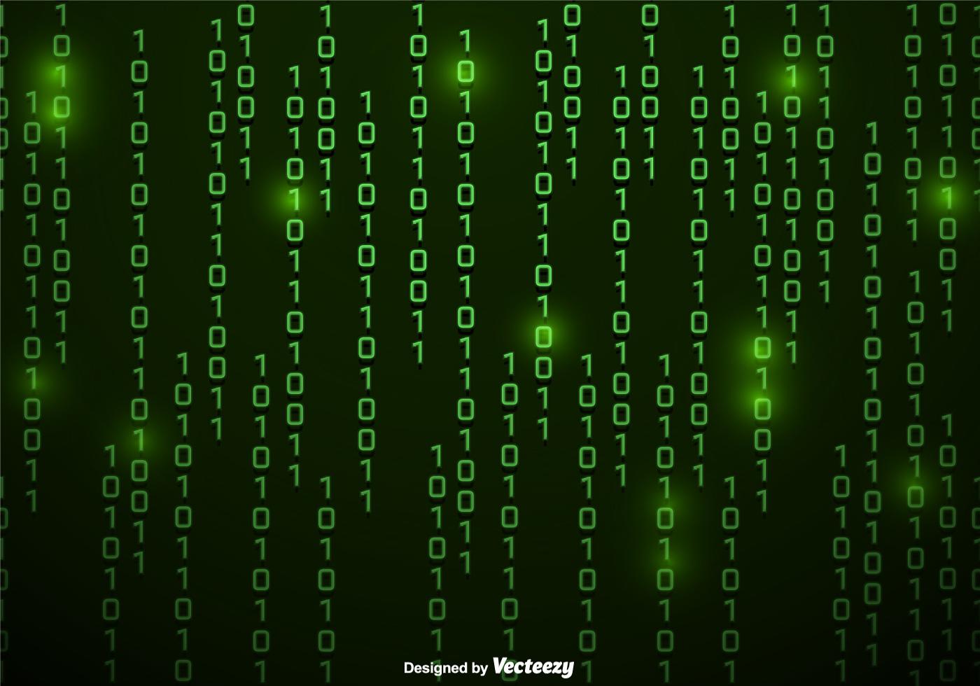Vector Green Numbers Background In Matrix Style 153401 Vector Art at