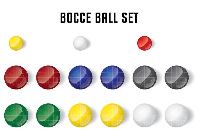 Set de Bola de Bocce vector