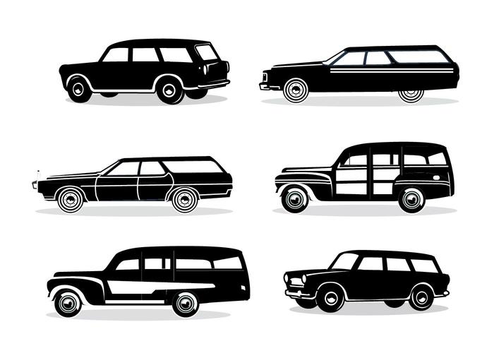 Station Wagon Silhouette vector