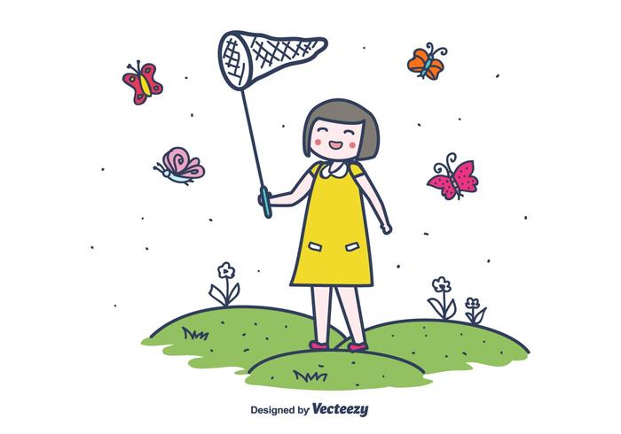 Chasing Butterflies Vector Chasing Butterflies Vector