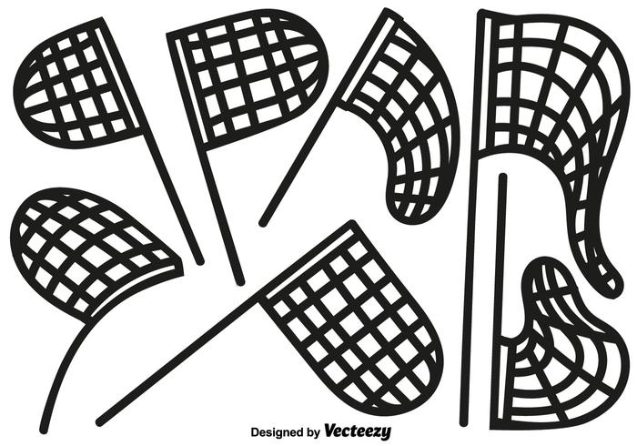 Vector Set Of Butterfly Net Line Style Icons Vector Set Of Butterfly Net Line Style Icons