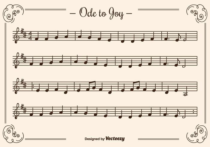 Ode to Joy Vector Background