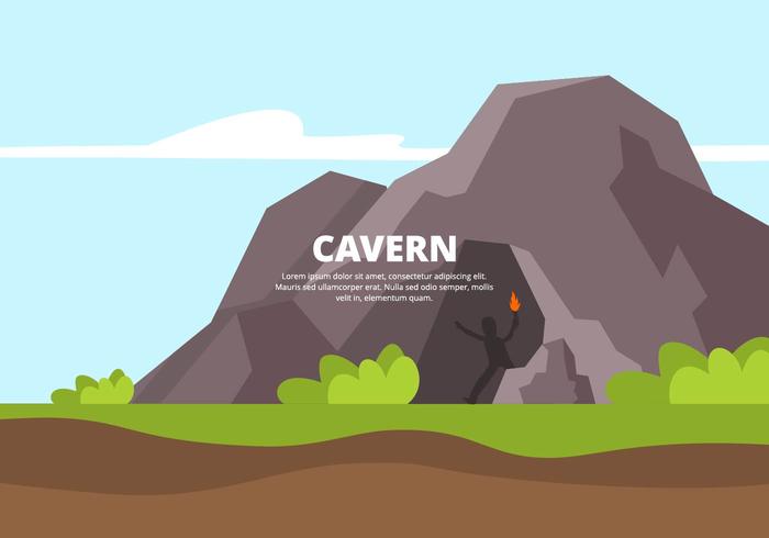 Ilustración de la Caverna vector