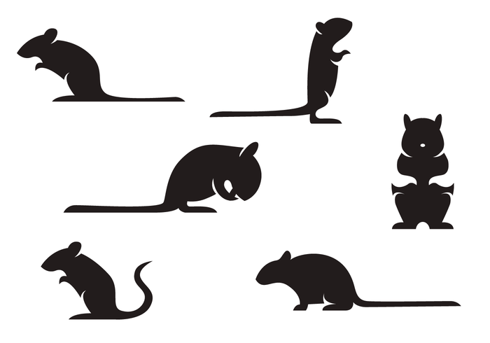 Gerbil Silhouette Vector