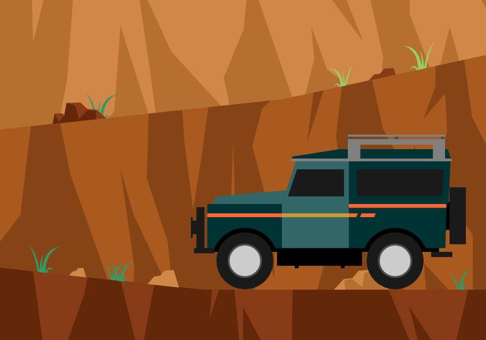 Road To The Top Of The Cliff Vector