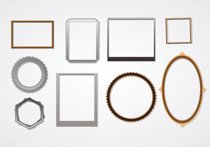 Simple Photo Edges Frame Vector Free Art Stock Simple Photo Edges Frame Vector