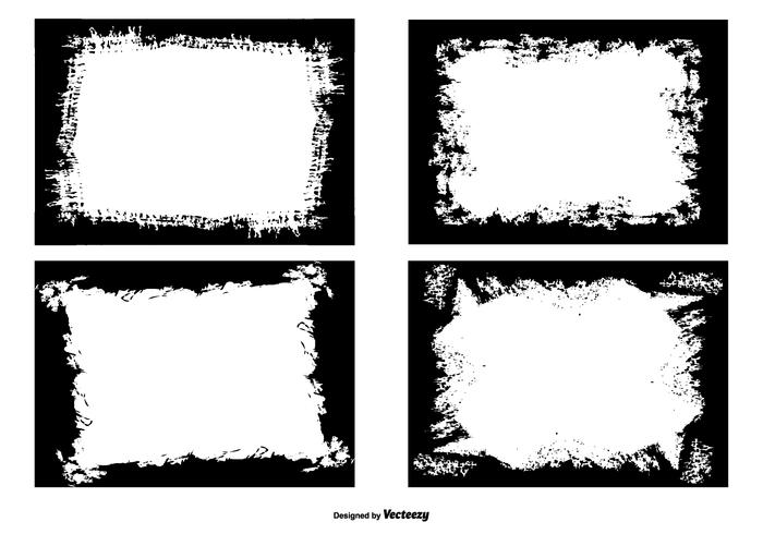 Grunge Photo Edges Collection vector