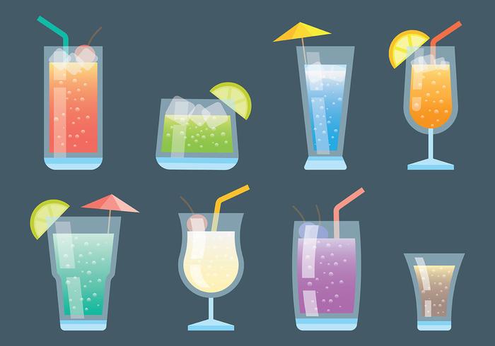 Mocktail Vector Icons