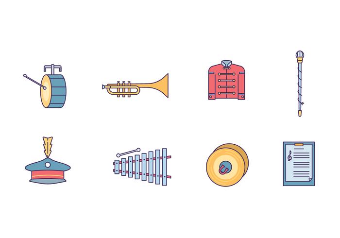 Marching Band Equipment vector