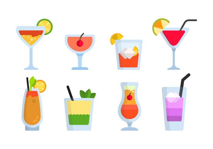 Flat Mocktail Vectors Flat Mocktail Vectors