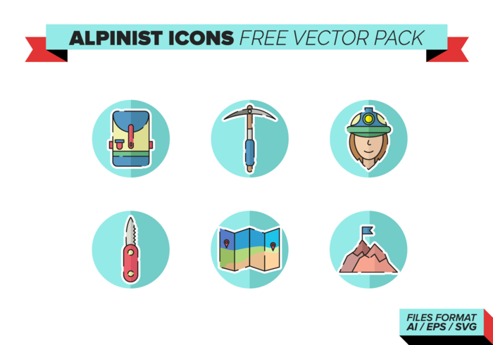 Alpinist Icons Free Vecto Pack Alpinist Icons Free Vecto Pack