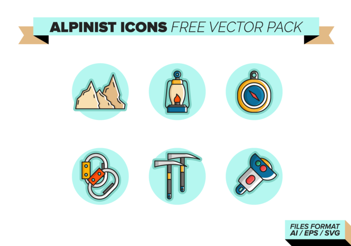 Alpinist Icons Free Vecto Pack Alpinist Icons Free Vecto Pack