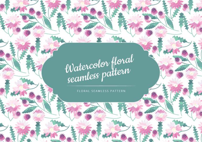 Cute Watercolor Floral Pattern vector