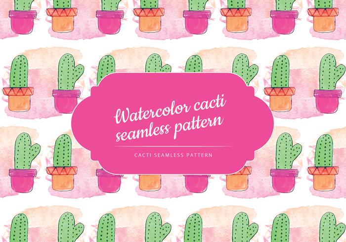 Cute Cacti Vector Pattern Cute Cacti Vector Pattern