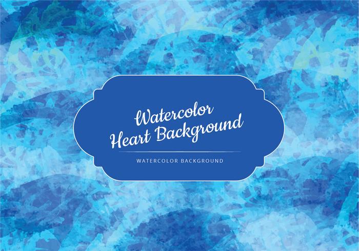 Blue Waves Watercolor Vector Background