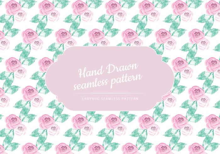 Delicate Roses Vector Pattern