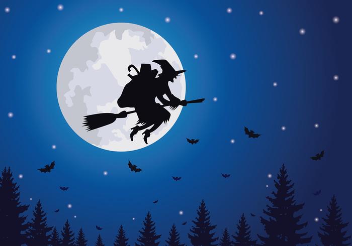 Befana Flying Free Vector