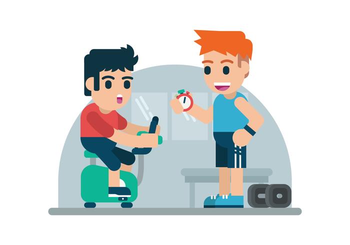 Free Personal Trainer Ilustración vector