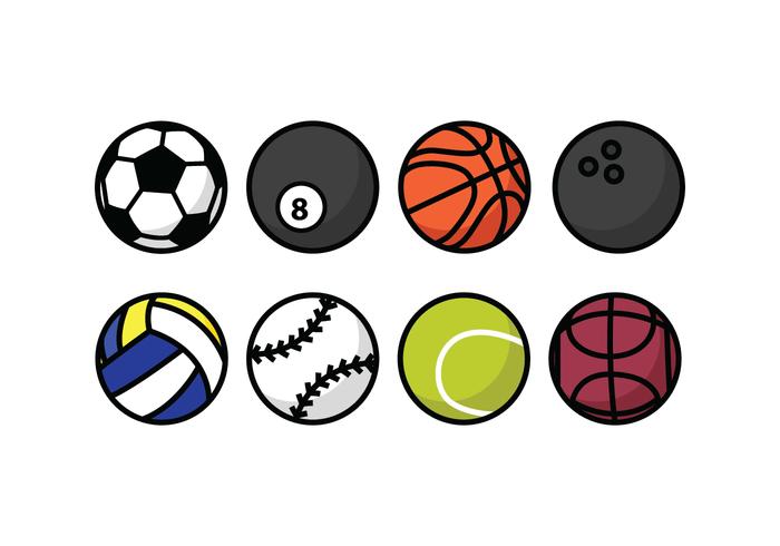 Iconos de la bola vector