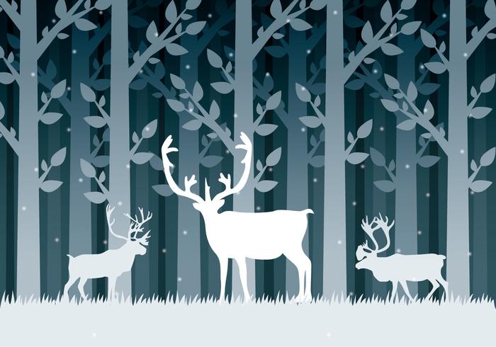 Snow Caribou vector