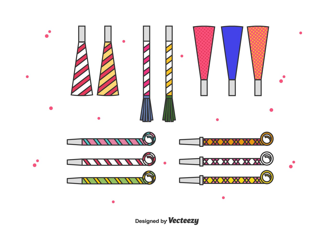 Noise Maker Vector Set 153751 Vector Art at Vecteezy