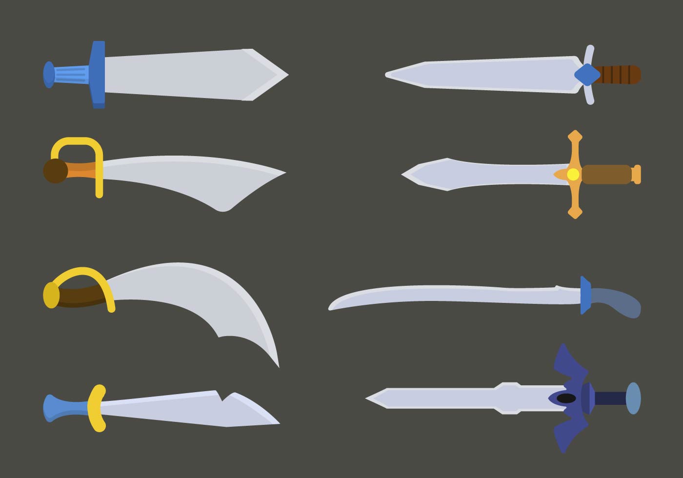 Download Flat RPG Game Asset Vectors - Download Free Vectors, Clipart Graphics & Vector Art