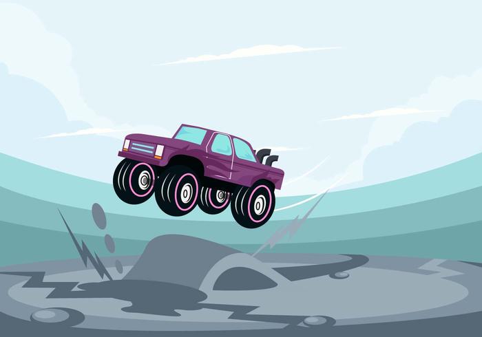 Car Jumping vector