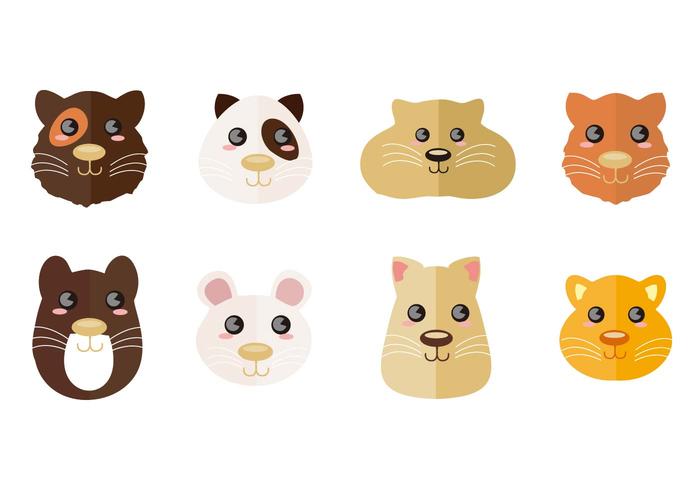 Free Cute Gerbil Face Vector Free Cute Gerbil Face Vector