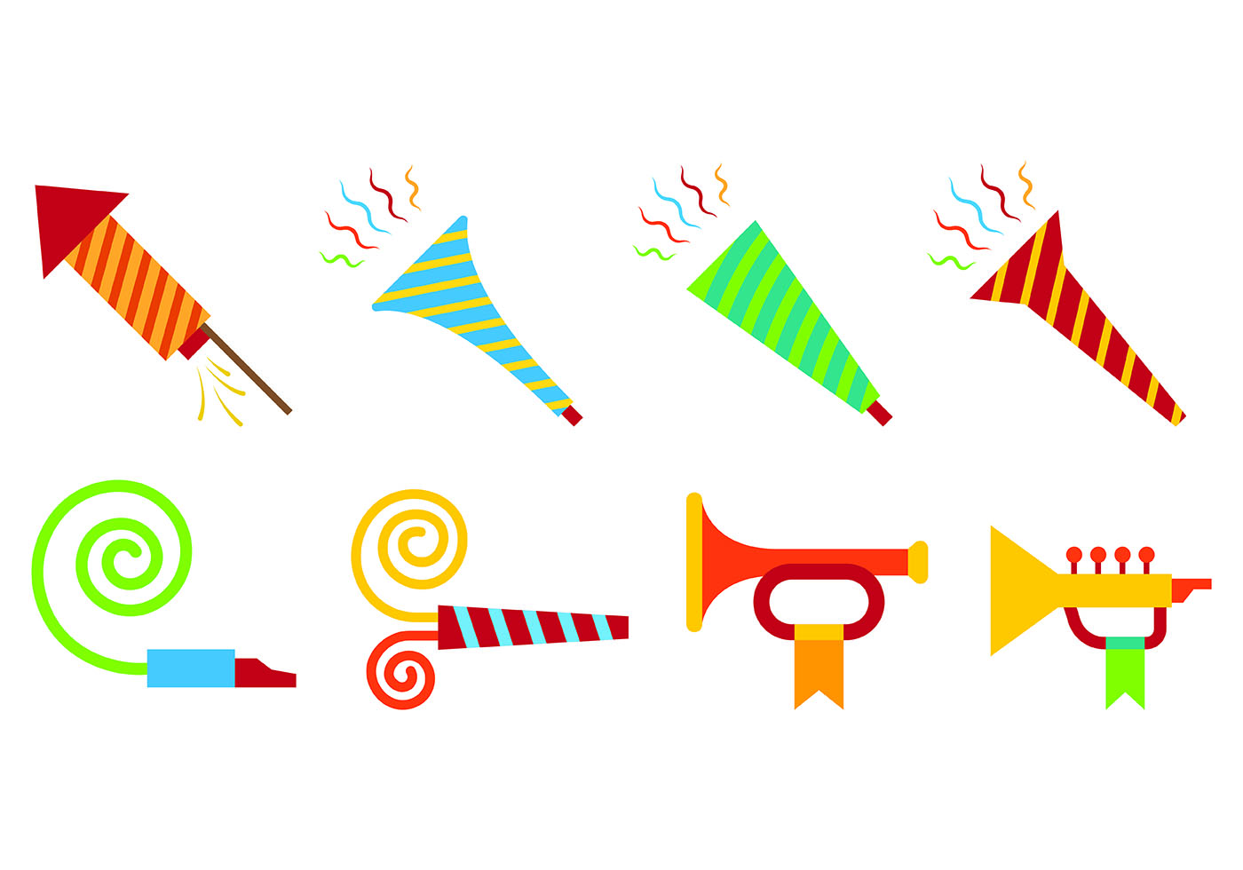 Icons Of Noise Maker 153809 Vector Art at Vecteezy