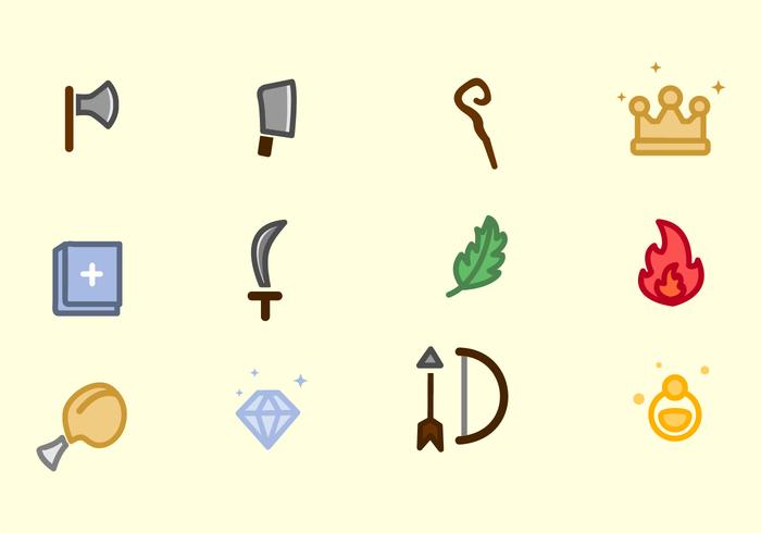 RPG Game Icon vector