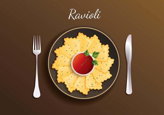 Ravioli Vector Libre