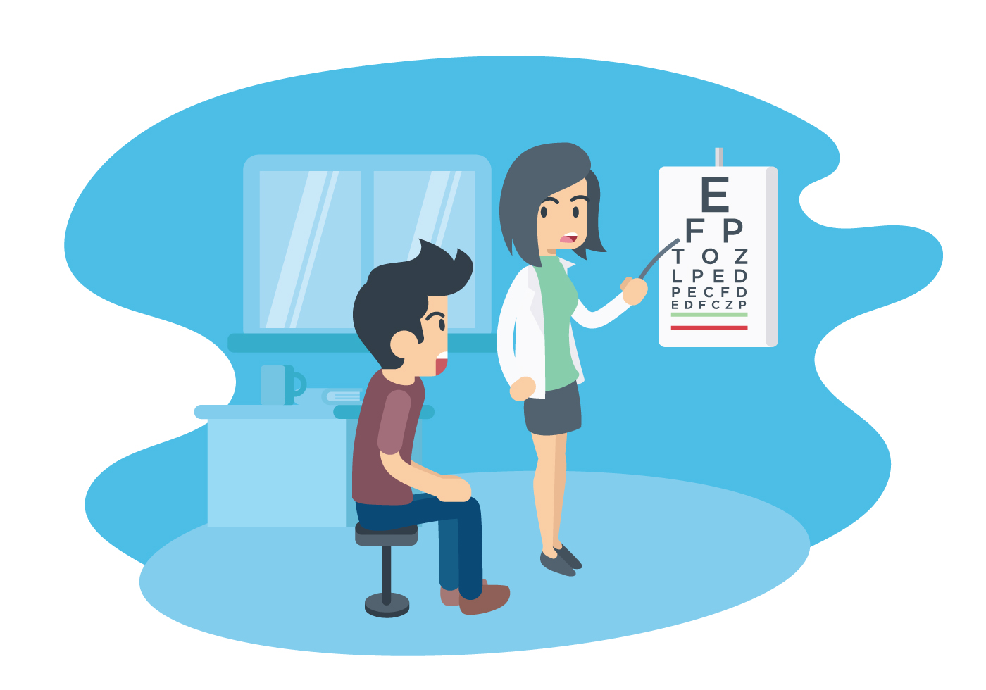 Eye Test Illustration 153875 Vector Art at Vecteezy