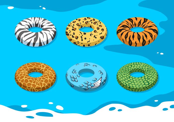 Animal Texture Innertube Free Vector