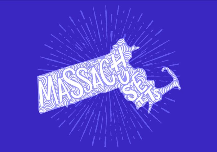 Massachusetts state lettering Massachusetts state lettering