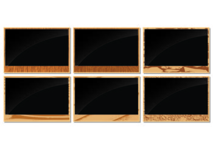 Photo Frames with Wood Grain Edges Photo Frames with Wood Grain Edges