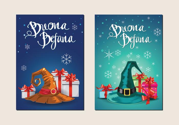 Illustration of Gift Box for Befana Celebration Illustration of Gift Box for Befana Celebration