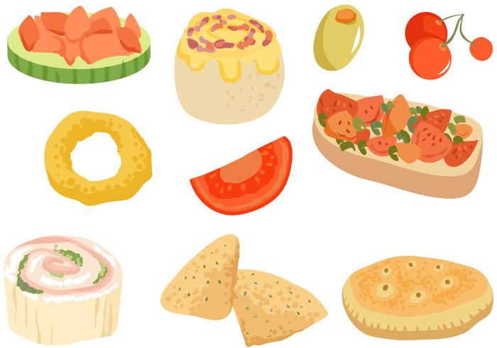 Free Appetizers Vectors