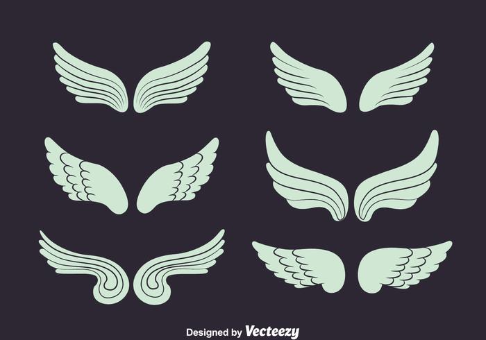 Angel Wings Collection Vector