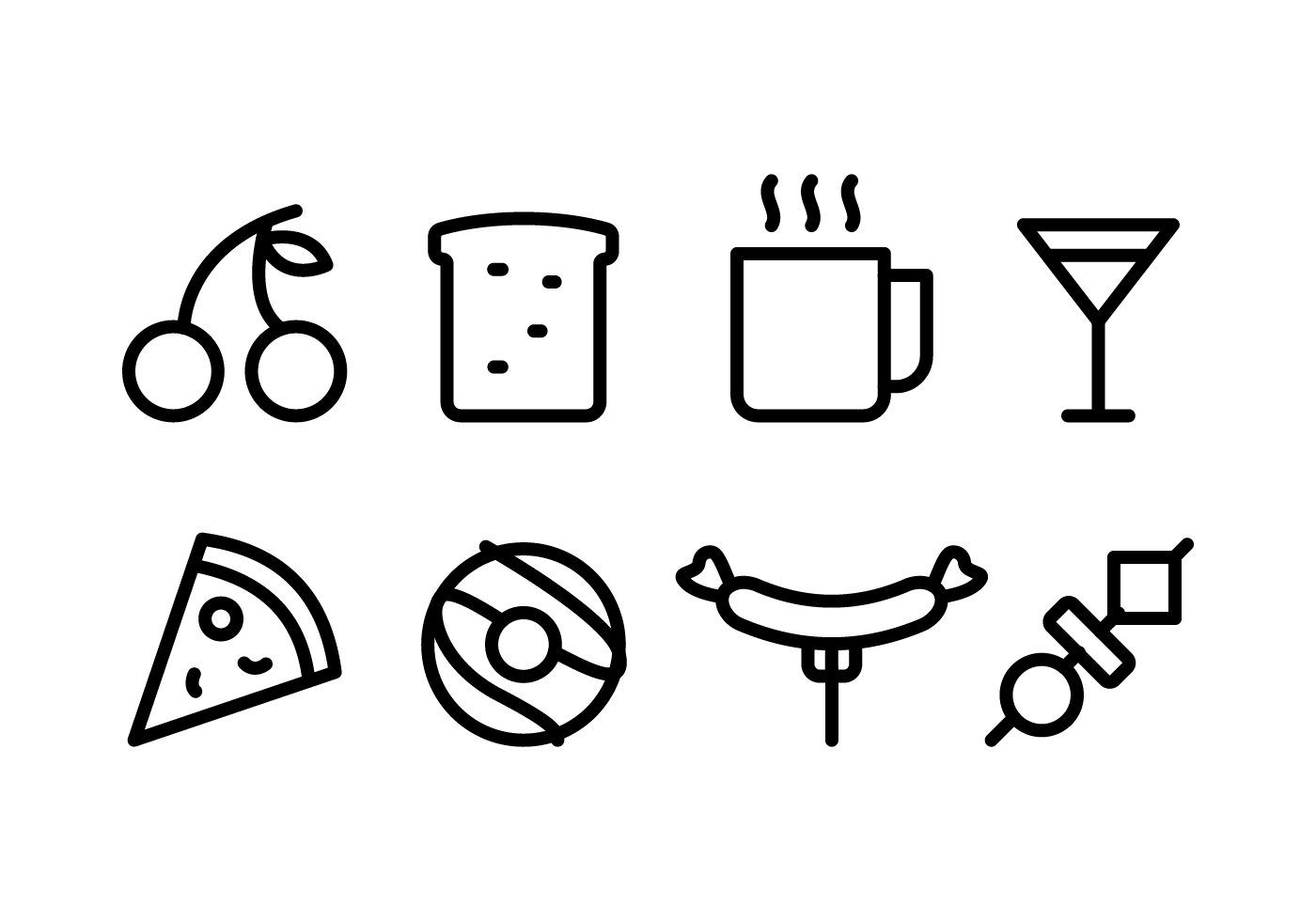 Food and Beverage Icon Pack - Download Free Vectors ...