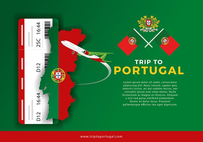 Portugal Map Trip Free Vector Portugal Map Trip Free Vector