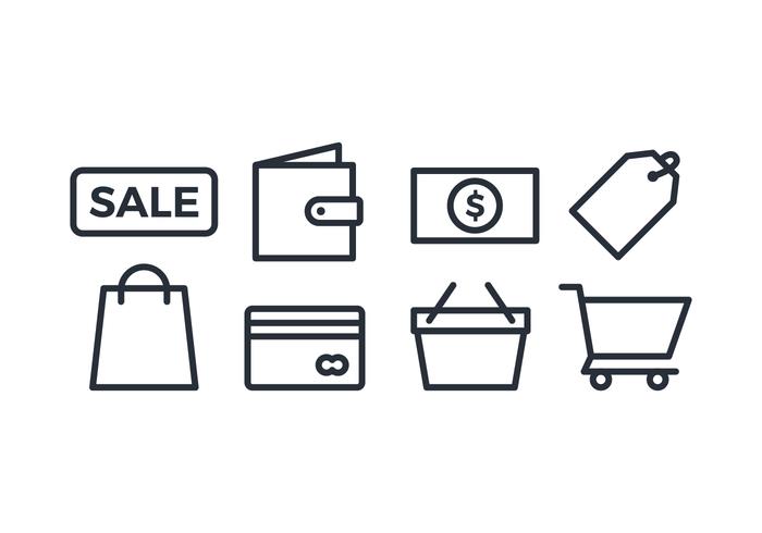Shopping Icon Set vector