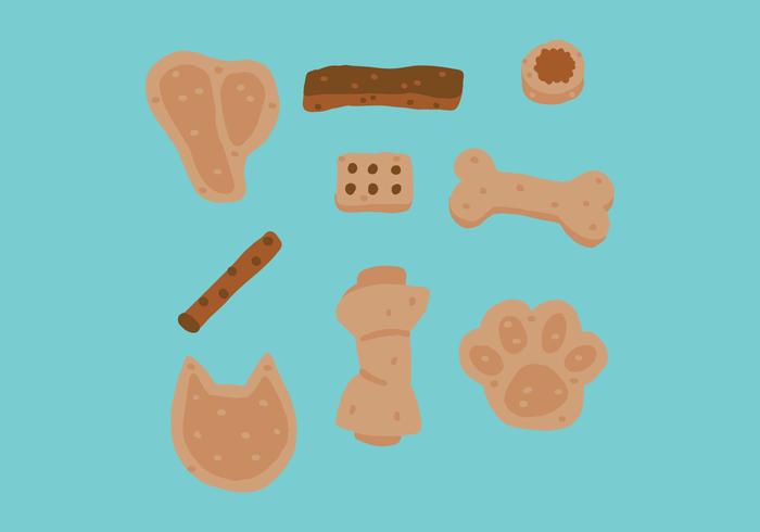 Colorful Biscuits For Dogs vector