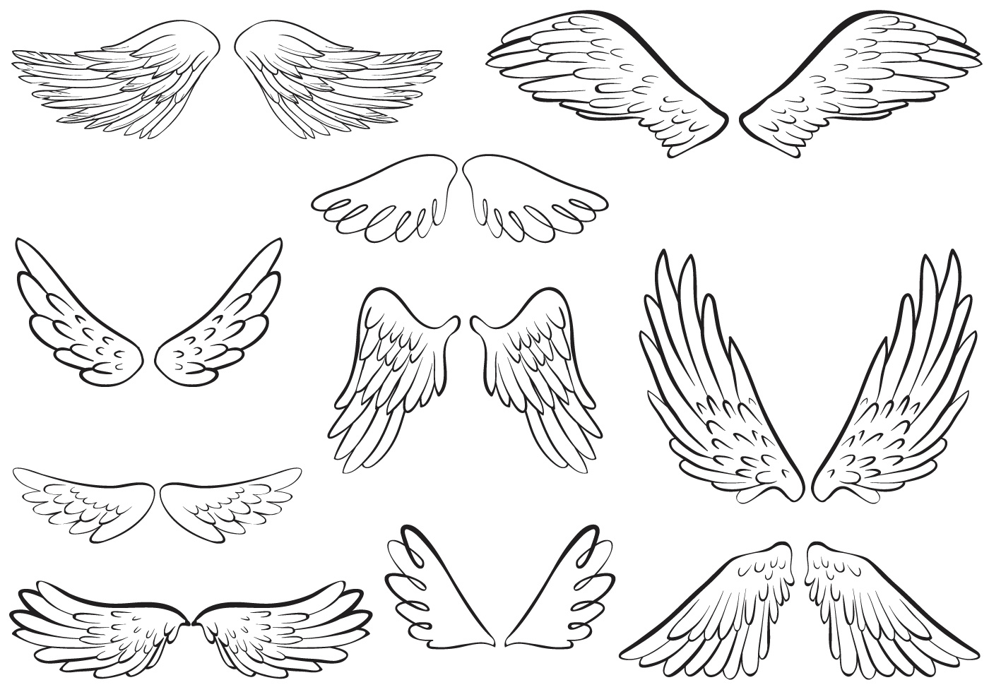 Angel Wings Vectors 154121 Vector Art at Vecteezy