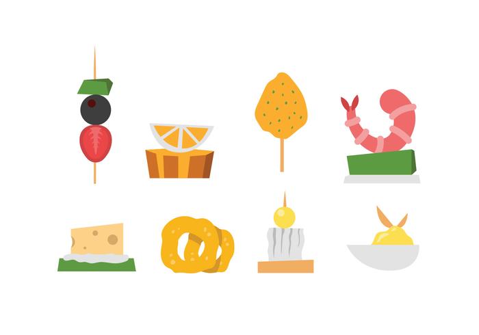 Appetizers and snacks vector