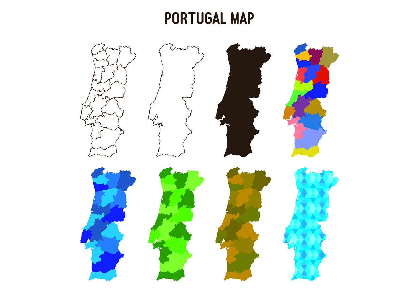 Portugal Map Vector Illustration 154120 Vector Art at Vecteezy