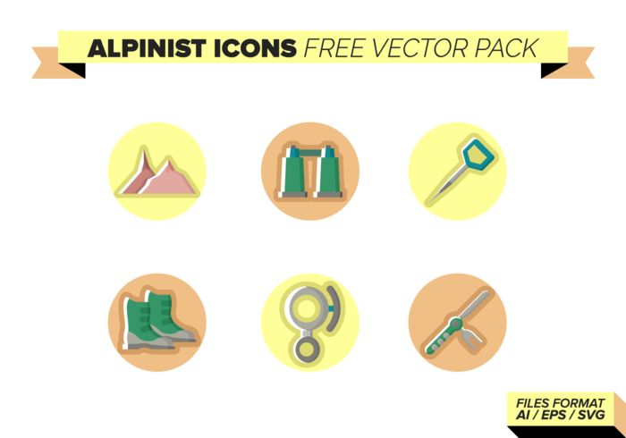 Alpinist Icons Free Vecto Pack Alpinist Icons Free Vecto Pack