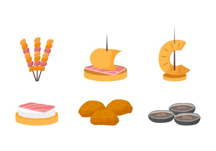 Free Outstanding Appetizers Vectors